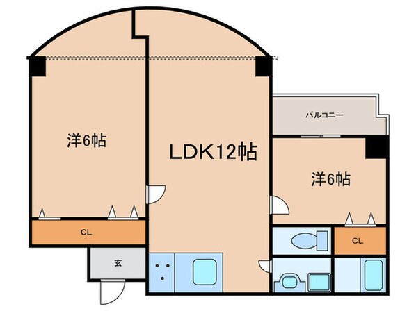 エスポワ－ル大和の物件間取画像